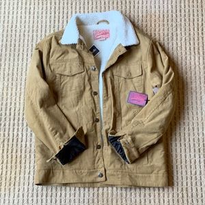 Large Brooklyn Cloth fleece corduroy coat